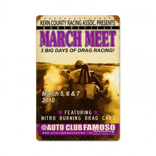 "March Meet" Blechschild - Metal Sign
