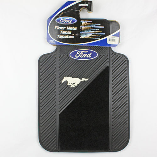 "Ford Mustang w/Oval" Front Floor Mats - Fußmatten