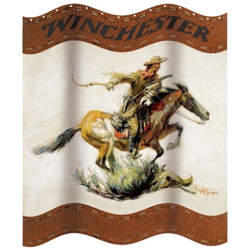"Winchester Horse & Rider" Shower Curtain - Duschvorhang