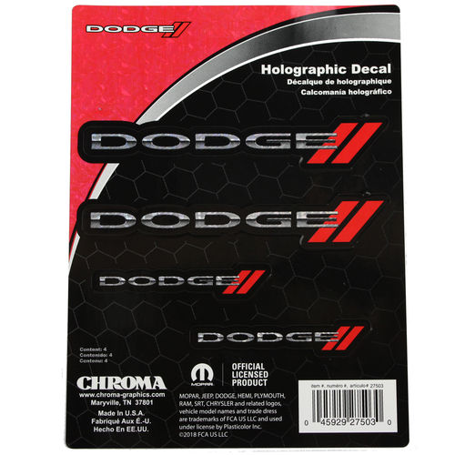 "Dodge New Logo Holographic" - Aufkleber/Decal