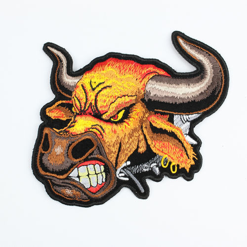 "Angry Bull Head" - Aufnäher/Patch