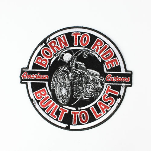"Born To Ride Vintage Motorcycle" - Aufnäher/Patch