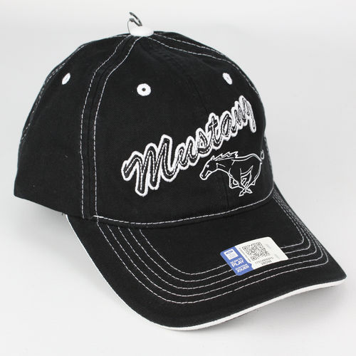 "Ford Mustang 3D Logo" Baseball Cap - Black