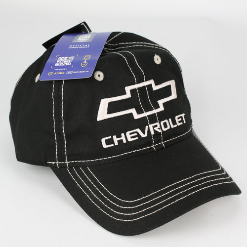 "Chevrolet" Baseball Cap - Black/ White